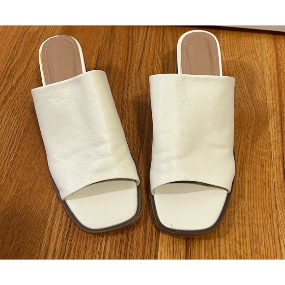Joie Olympia Heeled Mules | Size 7 | Cream - Picture 4 of 5